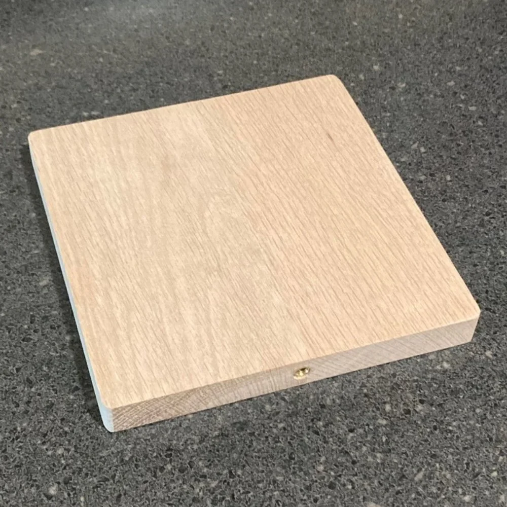 New floating wood shelf approx 7x7 European white oak